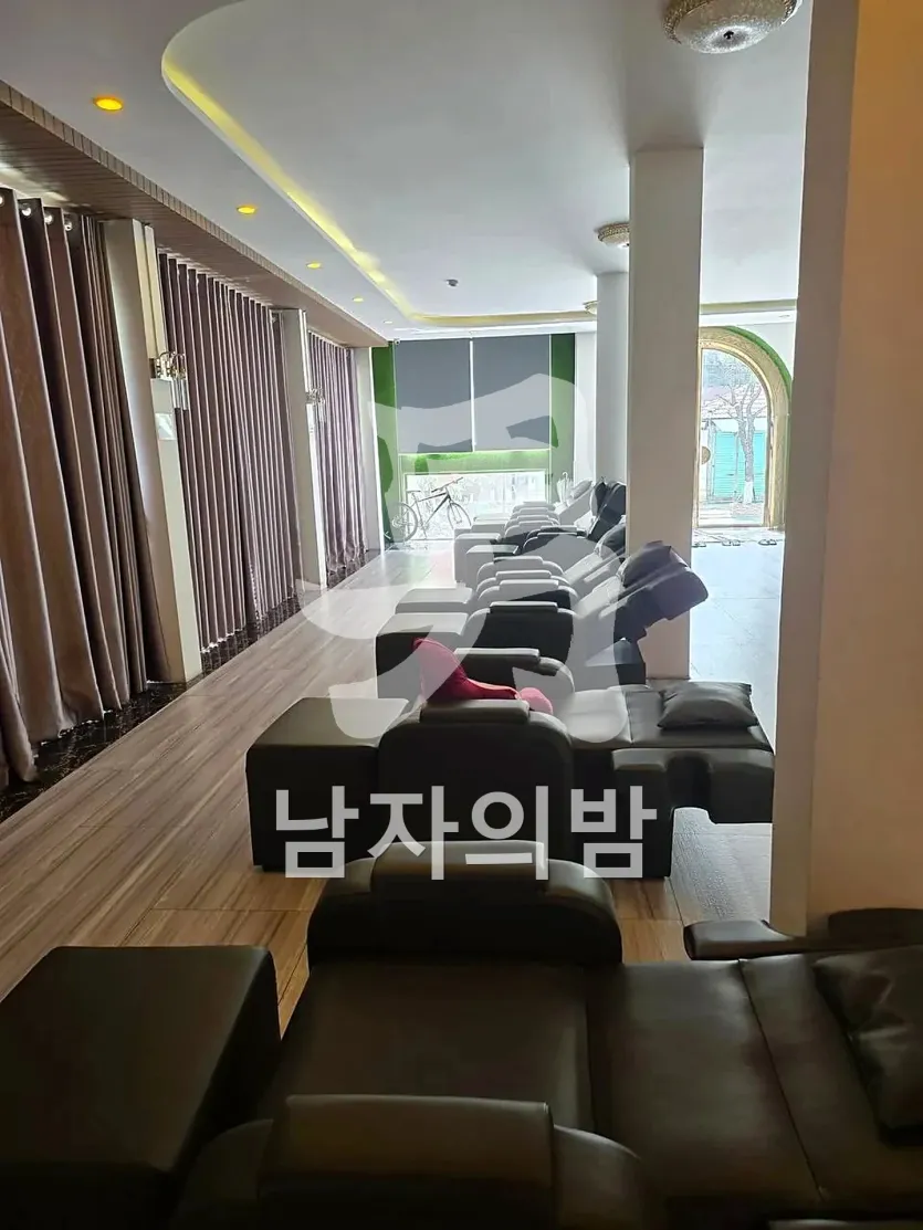 다낭 베안스파 오가닉 콘셉트의 청결한 입구