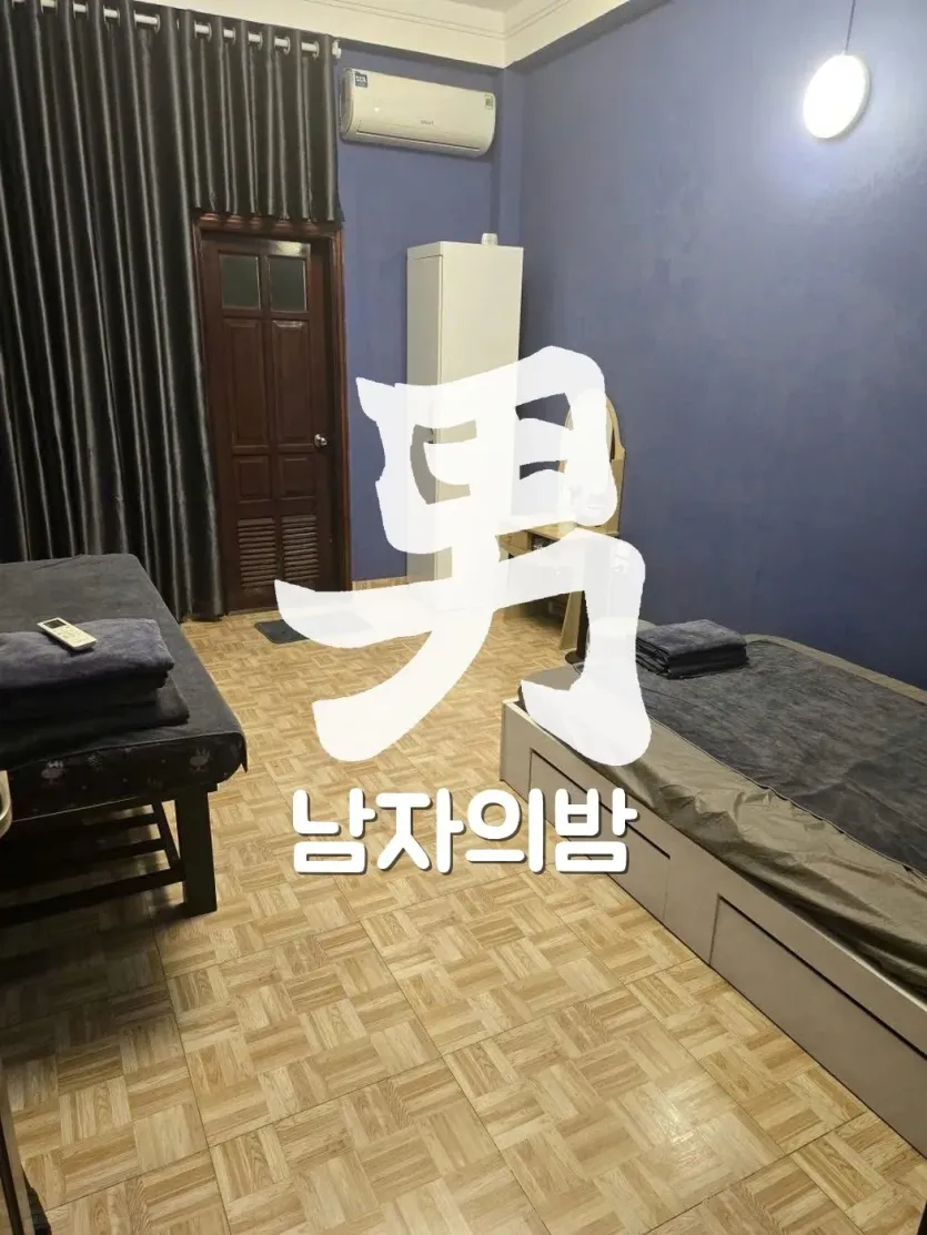 하노이 소라 마사지 은은한 조명이 깔린 케어 공간