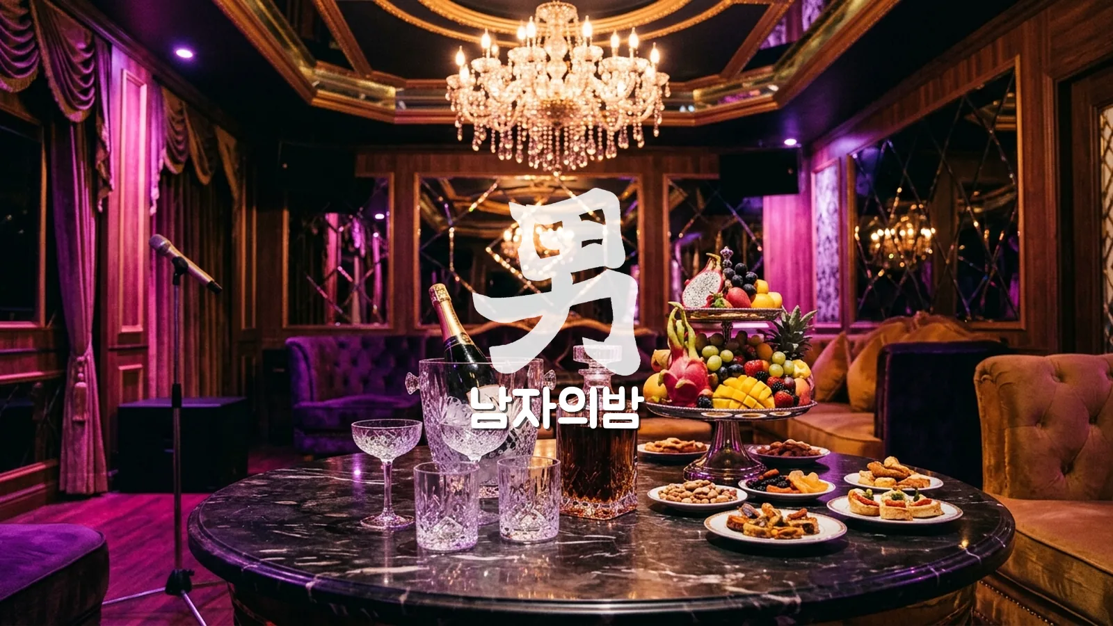 호치민 가라오케 세트 주류와 안주가 차려진 테이블 가격 비교